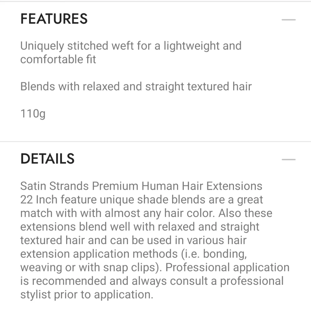 18" human hair extensions - Picture 6 of 6